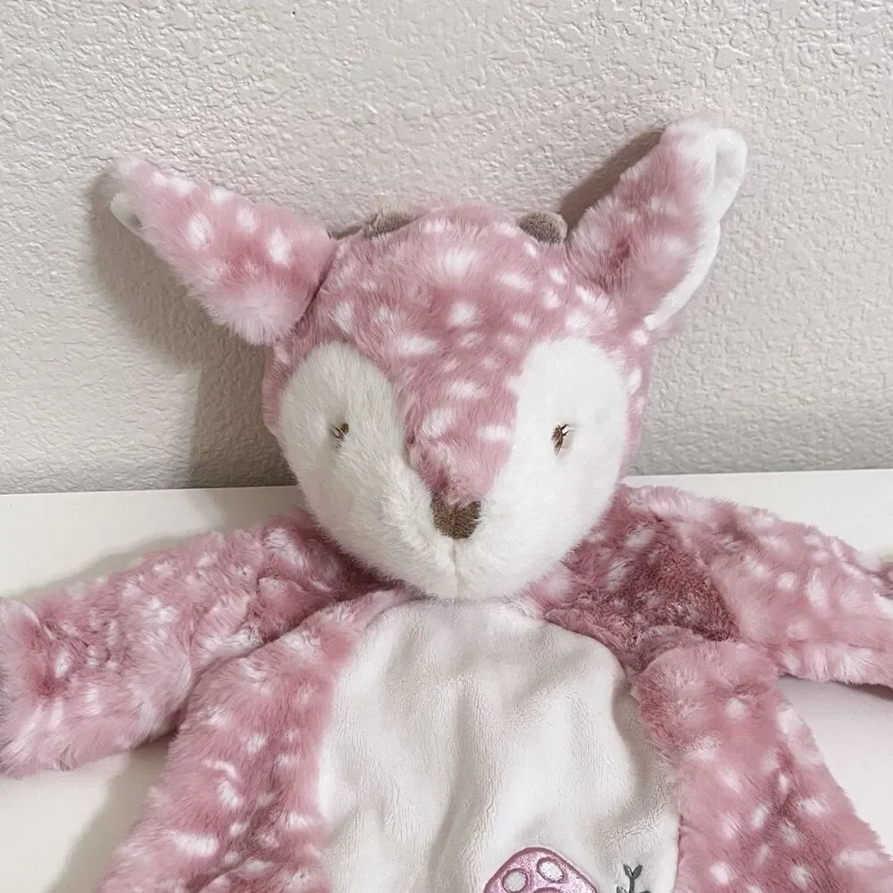 Douglas Baby Cuddle Toys Farrah Pink Fawn Sshlumpie Security Blanket Lovey 17